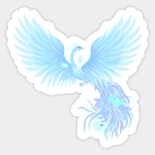 Blue phoenix Sticker